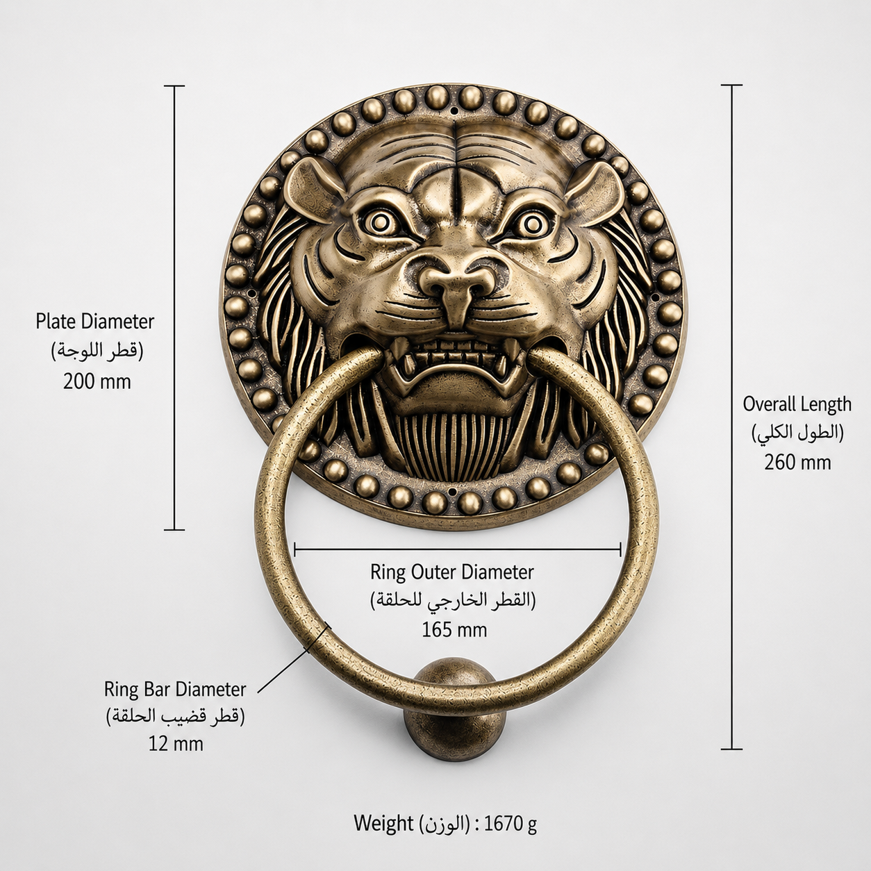 Entry Door Handles & Locks T0201 in Solid brass for entry doors and interior doors, product number T0201, T0201 - Antique bronze - 200mm