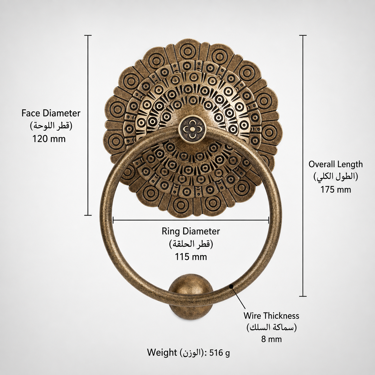 Entry Door Handles & Locks T0701 in Solid brass for entry doors and interior doors, product number T0701, T0701 - Antique bronze - 120mm