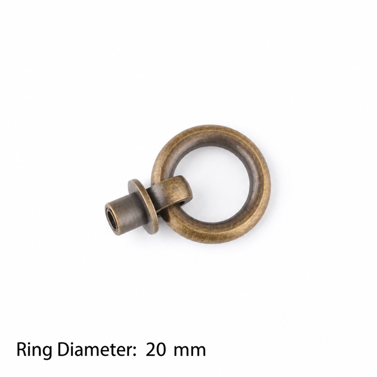 Classic Handles & Knobs T2313 in Solid brass for cabinets, wardrobes and furniture, product number T2313, T2313 - Antique bronze - 20mm