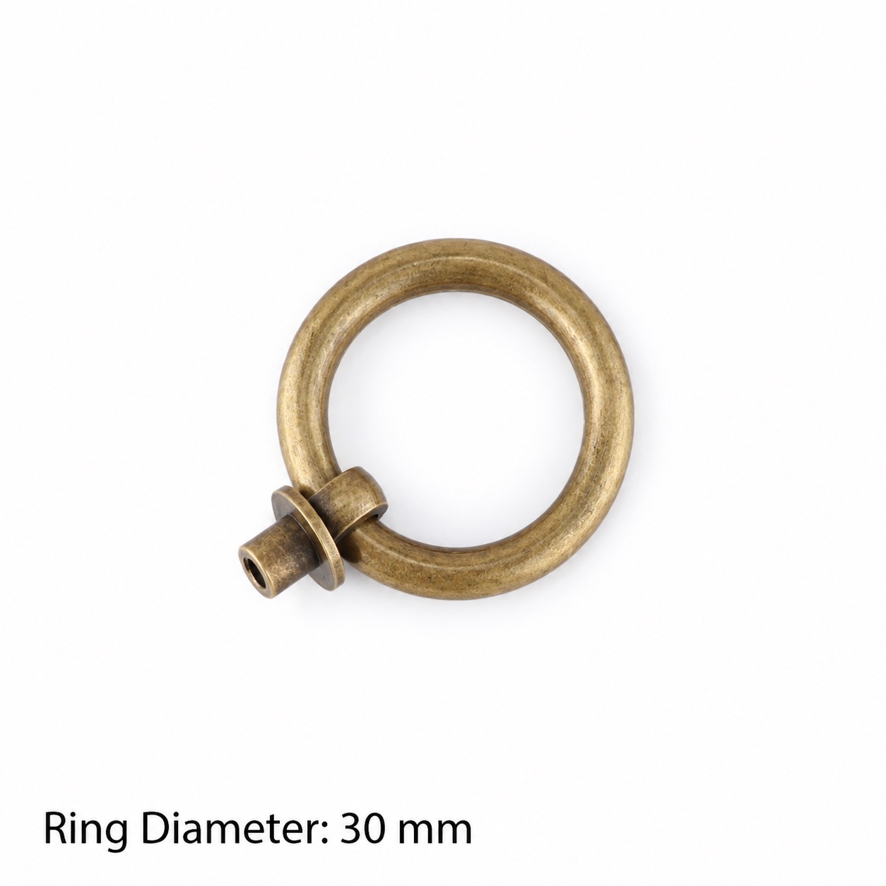 Classic Handles & Knobs T2313 in Solid brass for cabinets, wardrobes and furniture, product number T2313, T2313 - Antique bronze - 30mm