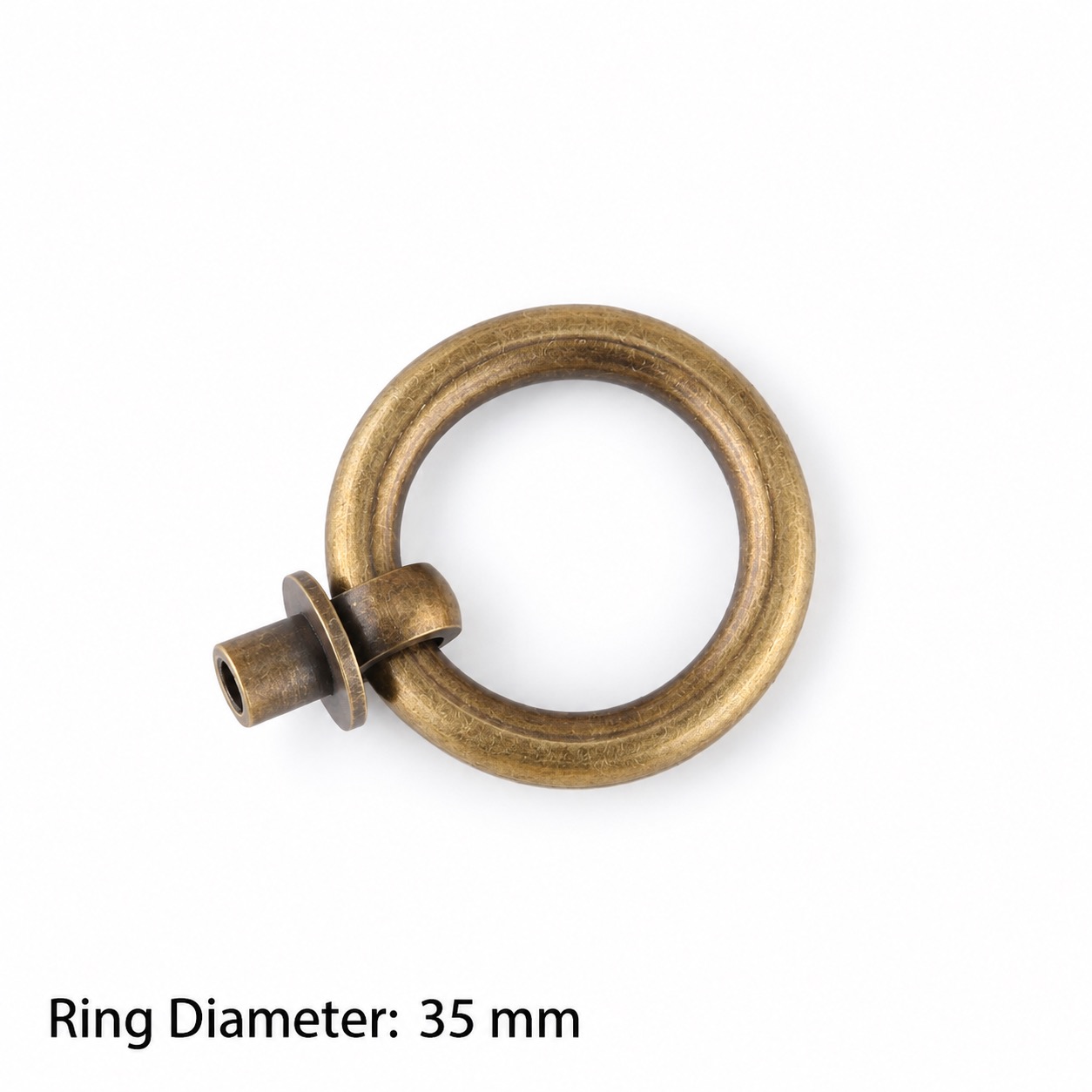 Classic Handles & Knobs T2313 in Solid brass for cabinets, wardrobes and furniture, product number T2313, T2313 - Antique bronze - 35mm