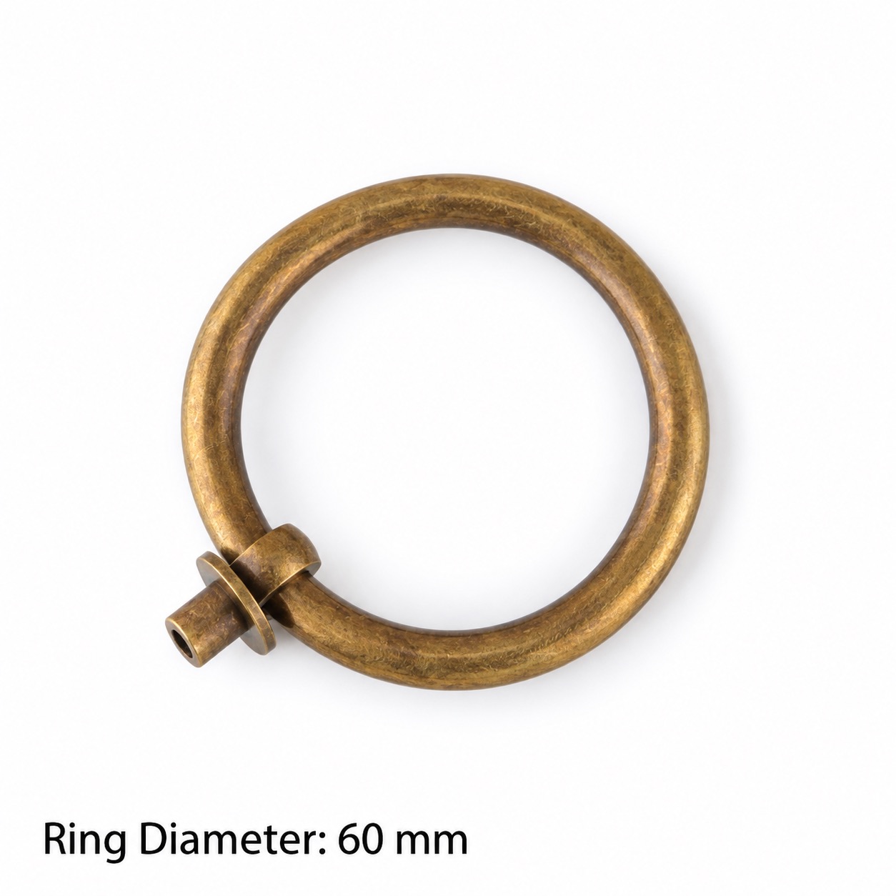 Classic Handles & Knobs T2313 in Solid brass for cabinets, wardrobes and furniture, product number T2313, T2313 - Antique bronze - 60mm