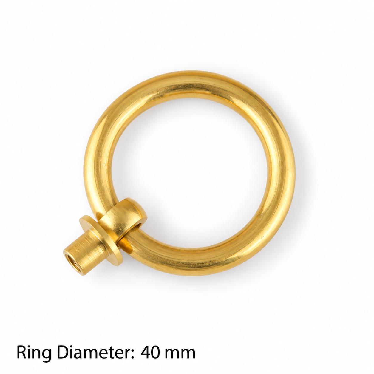 Classic Handles & Knobs T2313 in Solid brass for cabinets, wardrobes and furniture, product number T2313, T2313 - Brass - 40mm