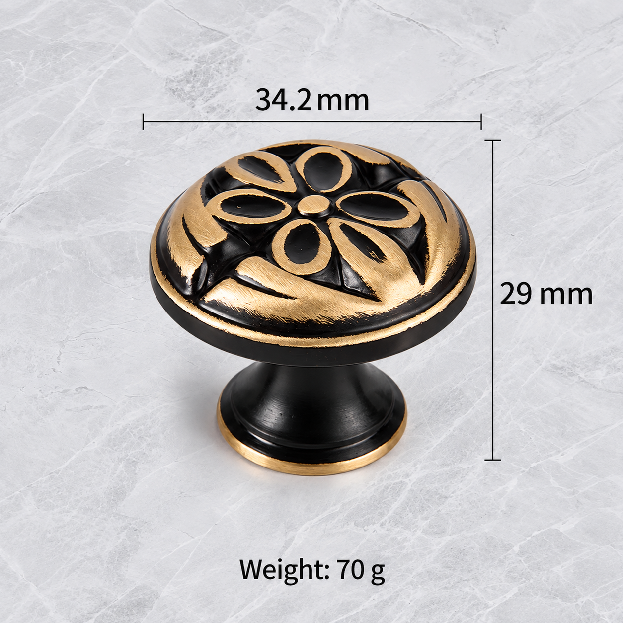 Classic Handles & Knobs T26009 in Solid brass for cabinets, wardrobes and furniture, product number T26009, T26009 - 342mm