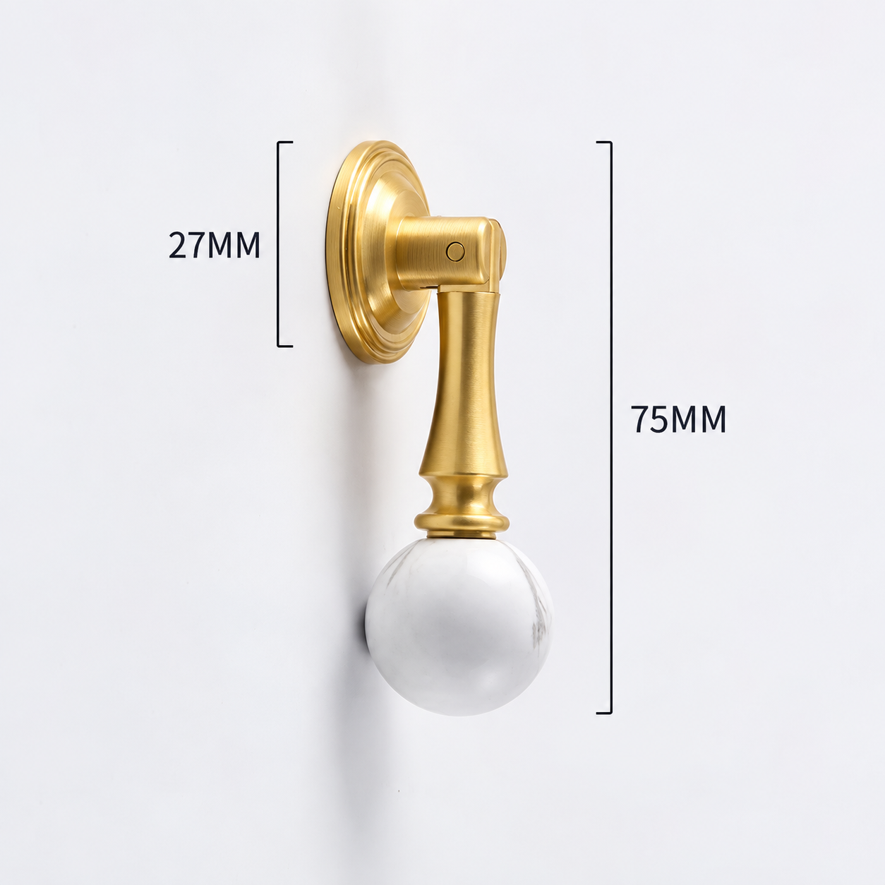 Modern Handles & Knobs T2541 in Solid brass for cabinets, wardrobes and furniture, product number T2541, T2541