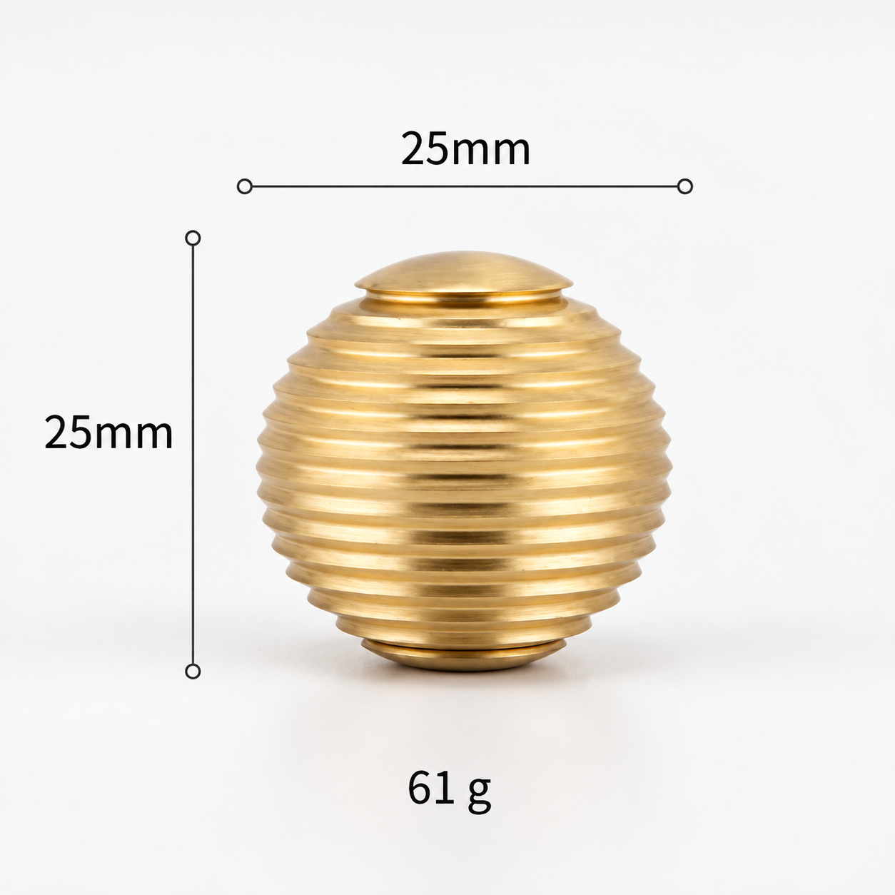 Modern Handles & Knobs T2642 in Solid brass for cabinets, wardrobes and furniture, product number T2642, T2642 - Matte - 25mm