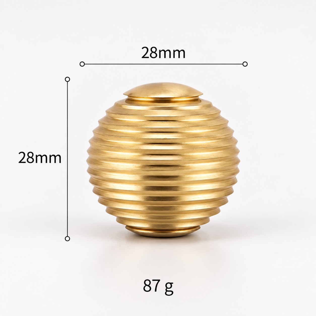 Modern Handles & Knobs T2642 in Solid brass for cabinets, wardrobes and furniture, product number T2642, T2642 - Matte - 28mm