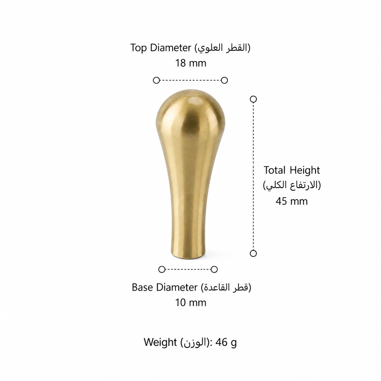 Hooks & Wall Mounts T1622 in Solid brass for wall-mounted storage and utility areas, product number T1622, T1622 - Matte - 45mm
